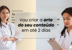 Eu vou criar o design/arte do seu post