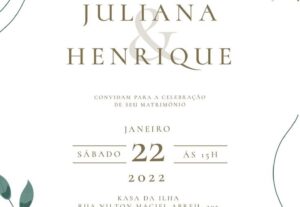Eu vou fazer seu convite de casamento