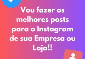 Eu vou Criar posts para seu instagram.
