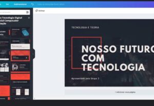 Eu vou fazer a sua apresentação de slides usando o Canva