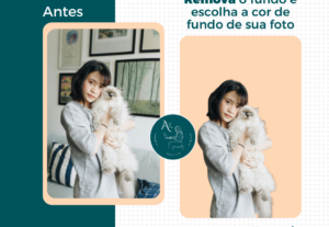 Eu vou remover o fundo e preencher com cor desejada