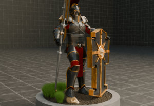 Eu vou criar um modelo 3D do seu personagem