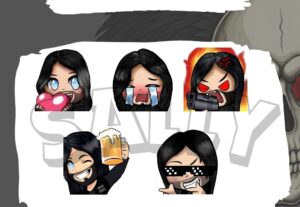 Eu vou criar Emotes Personalizados para você