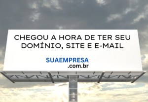 Eu vou registrar seu domínio na internet