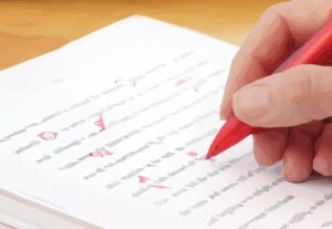 Eu vou corrigir e revisar os seus textos com excelência