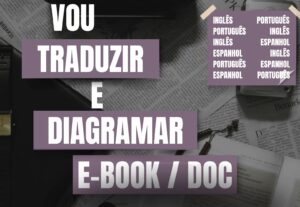 Eu vou Diagramar e Traduzir seu E-book perfeitamente