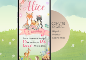 Eu vou Fazer seu convite digital de aniversário