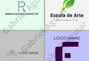Eu vou fazer logotipo modernos minimalistas