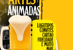 Eu vou criar sua logo animada, banner, cardápio, adesivos et...