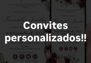 Eu vou Criar convites personalizados para seu evento