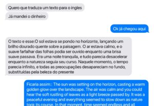 Eu vou Garanti uma Tradução Para o francês espanhol e inglês