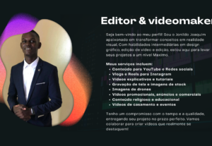 Eu vou editar seus vídeos do youtube, facebook, vlog e mais