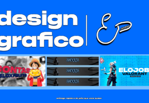 Eu vou fazer sua thumbnail, flyer, logo e etc.