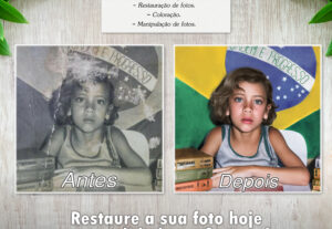 Eu vou restaurar, colorir e editar as suas fotos antigas.
