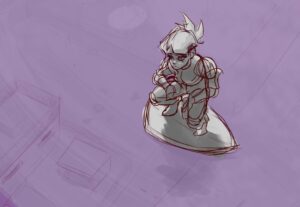 Eu vou fazer uma pagina de sketches do seu personagem