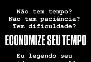 Eu vou legendar seu vídeo em até 24h
