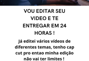 Eu vou editar seu video de forma profissional