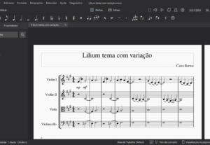 Eu vou fazer arranjos, composições de música clássica e épic...