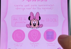Eu vou Fazer seu convite virtual de aniversário infantil.