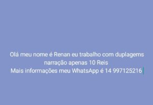 Eu vou Dublar  áudios e narrar