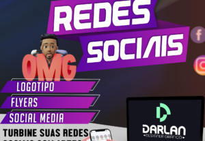 Eu vou criar sua logo marca, post para redes sociais, etc.