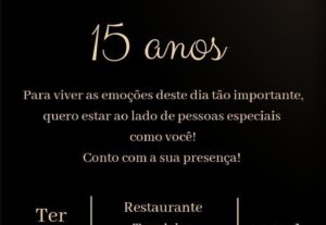 Eu vou fazer seu convite de aniversário