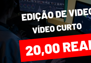 Eu vou fazer edição de videos curtos shorts, tik tok e reels