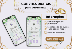 Eu vou fazer convites interativos de aniversário e casamento