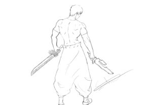 Eu vou desenhar uma fanart do seu personagem favorito.
