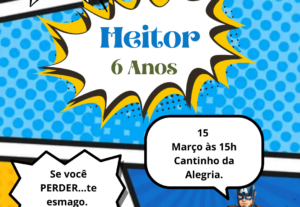 Eu vou criar um convite encantador digital para o seu evento...