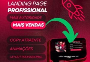Eu vou criar a sua landing page de alta conversão