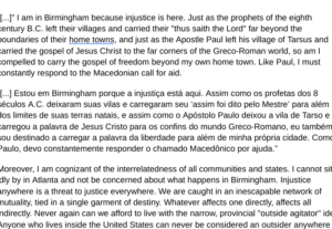 Eu vou traduzir qualquer texto do português para o inglês