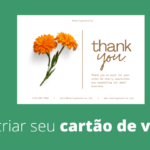 Eu vou criar seu cartão de visitas