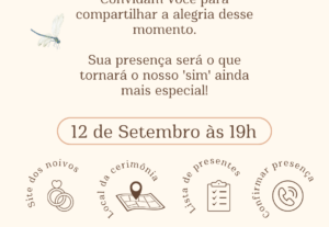 Eu vou criar o seu convite digital interativo
