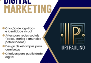 Eu vou criar logotipos, designs gráficos para redes sociais