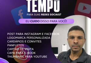 Eu vou criar a arte perfeita para o sua rede social.