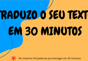 Eu vou traduzir qualquer texto em inglês