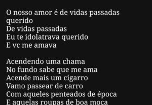 Eu vou Transformar qualquer história em uma letra de música
