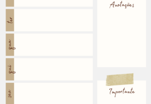 Eu vou Fazer seu planner anual personalizado