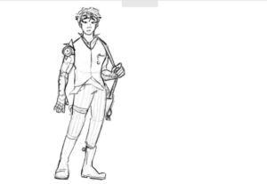 Eu vou fazer um desenho do seu personagem