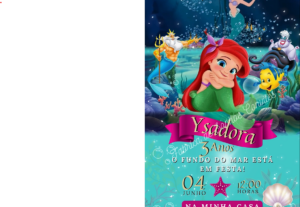 Eu vou Criar um convite digital para a festa do seus filhos