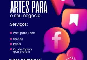 Eu vou fazer artes poderosas para suas redes sociais