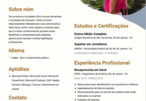 Eu vou Criar o melhor currículo profissional pra sua carreir...