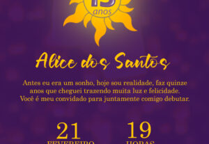 Eu vou criar convites com o tema que desejar.