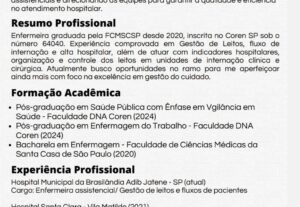 Eu vou fazer seu currículo profissional