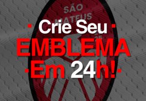 Eu vou fazer o Emblema do seu time. + Mockup em camiseta