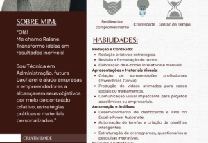 Eu vou aperfeiçoar seu currículo profissional.