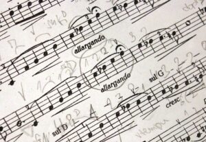 Eu vou fazer a partitura da sua música.
