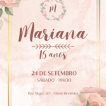 Eu vou fazer seu convite de aniversário ou casamento