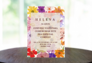Eu vou fazer um convite personalizado para sua festa